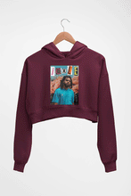 Load image into Gallery viewer, J. Cole Crop HOODIE FOR WOMEN-Maroon-Ektarfa.online
