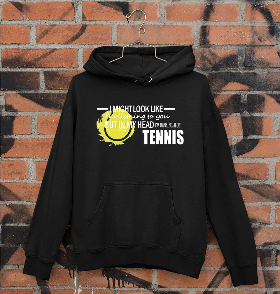 Tennis Unisex Hoodie for Men/Women-Black-Ektarfa.online