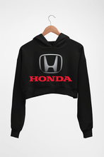 Load image into Gallery viewer, Honda Crop HOODIE FOR WOMEN-Black-Ektarfa.online
