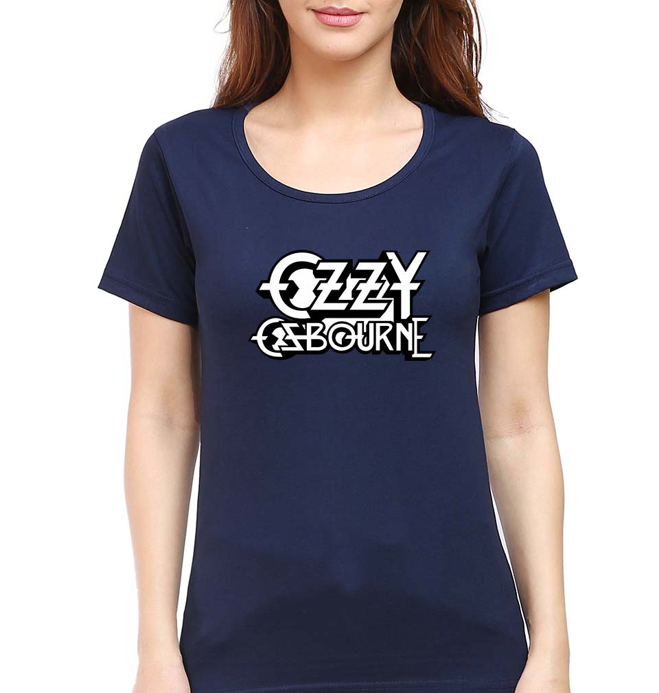 Ozzy Osbourne T-Shirt for Women-Navy Blue-Ektarfa.online