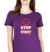 Load image into Gallery viewer, Gym T-Shirt for Women-Purple-Ektarfa.online
