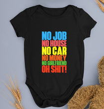 Load image into Gallery viewer, Oh Shit Funny Kids Romper For Baby Boy/Girl-Black-Ektarfa.online
