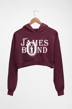Load image into Gallery viewer, James Bond (007) Crop HOODIE FOR WOMEN-Maroon-Ektarfa.online
