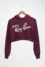 Load image into Gallery viewer, Ray-Ban Crop HOODIE FOR WOMEN-Maroon-Ektarfa.online
