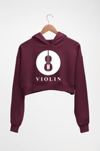 Load image into Gallery viewer, Violin Crop HOODIE FOR WOMEN-Maroon-Ektarfa.online
