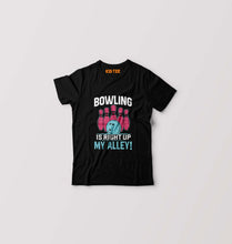 Load image into Gallery viewer, Bowling T-Shirt for Boy/Girl-Black-Ektarfa.online
