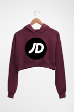 Load image into Gallery viewer, JD Sports Crop HOODIE FOR WOMEN-Maroon-Ektarfa.online
