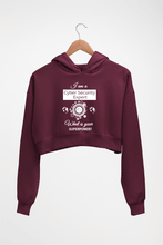 Load image into Gallery viewer, Cyber Security Crop HOODIE FOR WOMEN-Maroon-Ektarfa.online
