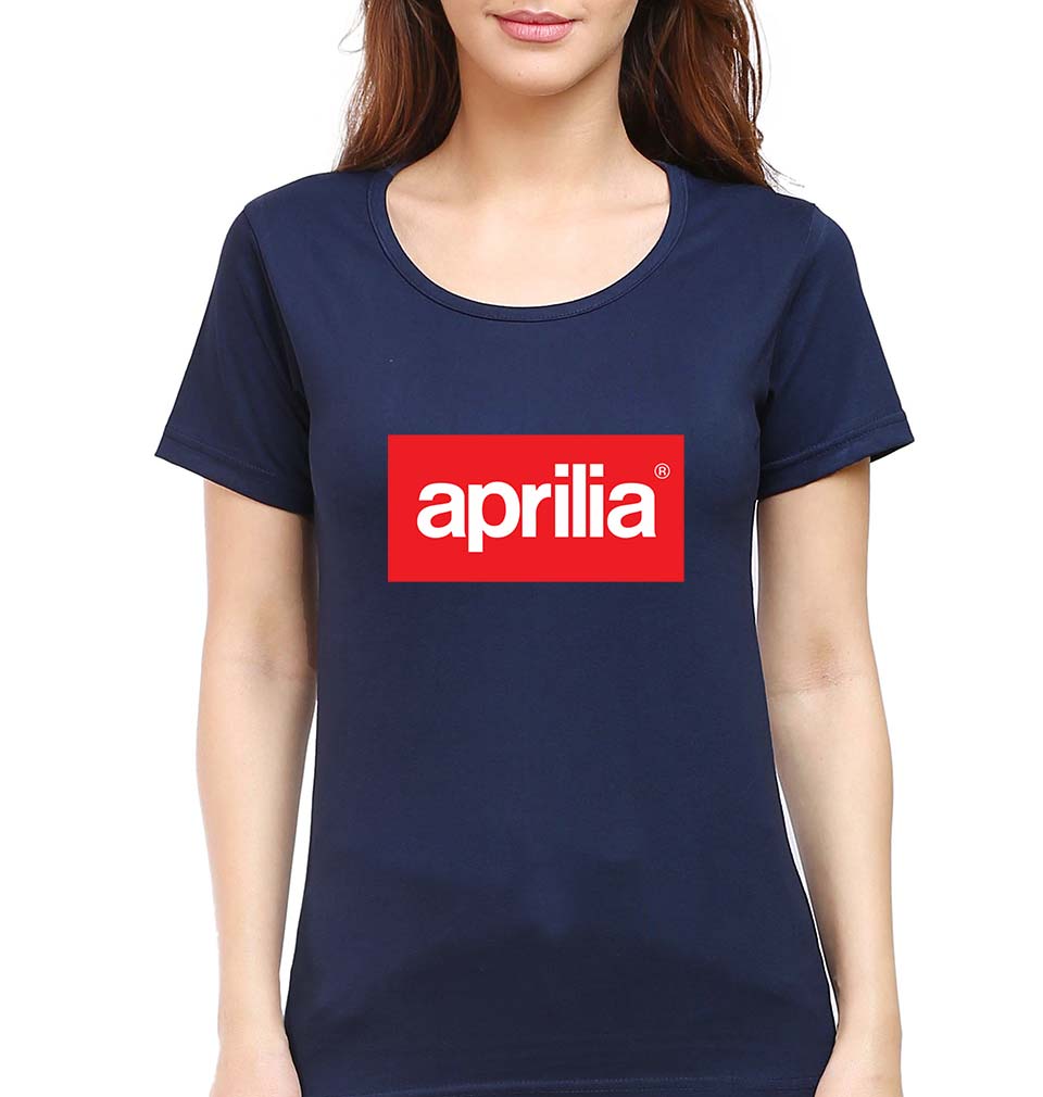 Aprilia T-Shirt for Women-Navy Blue-Ektarfa.online