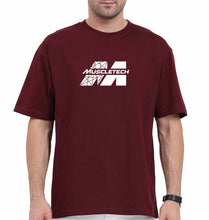 Load image into Gallery viewer, Muscletech Oversized T-Shirt for Men-Maroon-Ektarfa.online
