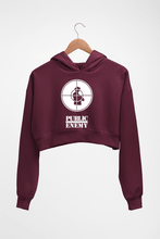 Load image into Gallery viewer, Public Enemy Crop HOODIE FOR WOMEN-Maroon-Ektarfa.online
