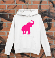 Load image into Gallery viewer, Pink Elephant Unisex Hoodie for Men/Women-White-Ektarfa.online
