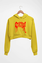 Load image into Gallery viewer, XXXtentacion Revenge Crop HOODIE FOR WOMEN-Mustard Yellow-Ektarfa.online
