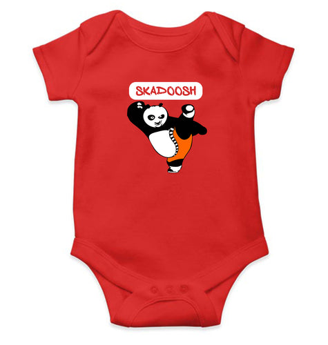 Skadoosh Panda Kids Romper For Baby Boy/Girl-0-5 Months(18 Inches)-Red-Ektarfa.online