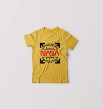 Load image into Gallery viewer, Nasa White Off Tee Kids T-Shirt for Boy/Girl-Golden Yellow-Ektarfa.online
