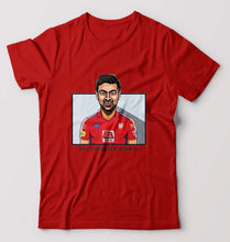 Load image into Gallery viewer, Ravichandran Ashwin T-Shirt for Men-Red-Ektarfa.online

