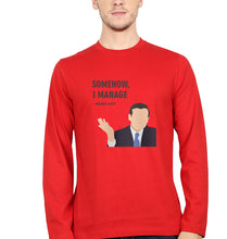Load image into Gallery viewer, Michael Scott Full Sleeves T-Shirt for Men-Red-Ektarfa.online
