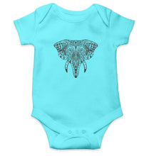 Load image into Gallery viewer, ETHINIC_ELEPHANT Kids Romper For Baby Boy/Girl-0-5 Months(18 Inches)-Sky Blue-Ektarfa.online
