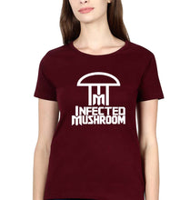 Load image into Gallery viewer, Infected Mushroom T-Shirt for Women-Maroon-Ektarfa.online
