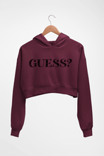 Load image into Gallery viewer, Guess Crop HOODIE FOR WOMEN-Maroon-Ektarfa.online
