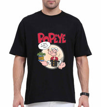 Load image into Gallery viewer, Popeye Oversized T-Shirt for Men-Black-Ektarfa.online
