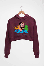Load image into Gallery viewer, Virat Kohli Crop HOODIE FOR WOMEN-Maroon-Ektarfa.online
