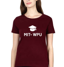 Load image into Gallery viewer, MIT WPU T-Shirt for Women-Maroon-Ektarfa.online
