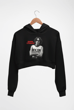 Load image into Gallery viewer, John Lennon Crop HOODIE FOR WOMEN-Black-Ektarfa.online

