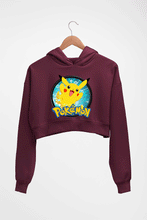 Load image into Gallery viewer, Pokémon Crop HOODIE FOR WOMEN-Maroon-Ektarfa.online
