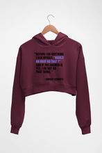 Load image into Gallery viewer, Dwight Schrute Crop HOODIE FOR WOMEN-Maroon-Ektarfa.online
