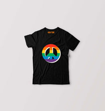 Load image into Gallery viewer, Peace Pride Kids T-Shirt for Boy/Girl-Black-Ektarfa.online
