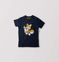 Load image into Gallery viewer, Tails Sonic Kids T-Shirt for Boy/Girl-Navy Blue-Ektarfa.online
