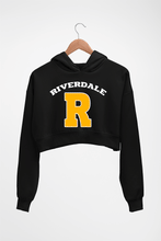 Load image into Gallery viewer, Riverdale Crop HOODIE FOR WOMEN-Black-Ektarfa.online
