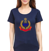 Load image into Gallery viewer, BSF Army T-Shirt for Women-Navy Blue-Ektarfa.online

