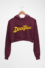Load image into Gallery viewer, DuckTales Crop HOODIE FOR WOMEN-Maroon-Ektarfa.online
