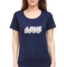 Load image into Gallery viewer, Love T-Shirt for Women-Navy Blue-Ektarfa.online
