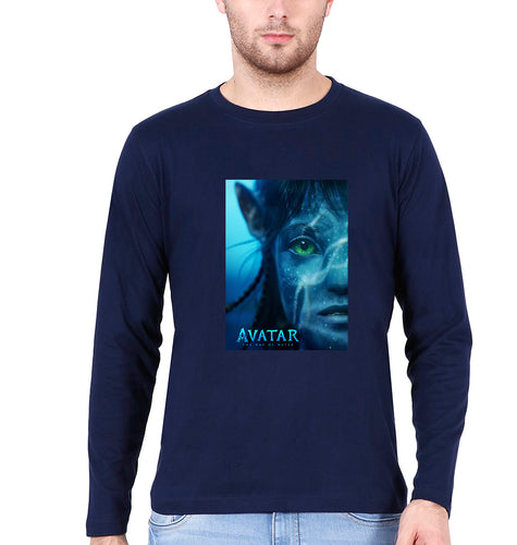 Avatar Full Sleeves T-Shirt for Men-Navy blue-Ektarfa.online