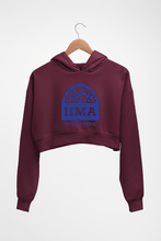 Load image into Gallery viewer, IIMA Ahmedabad Crop HOODIE FOR WOMEN-Maroon-Ektarfa.online
