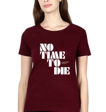 Load image into Gallery viewer, No Time To Die James Bond 007 T-Shirt for Women-Maroon-Ektarfa.online
