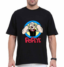 Load image into Gallery viewer, Popeye Oversized T-Shirt for Men-Black-Ektarfa.online
