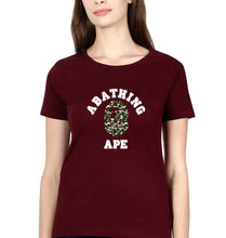 Load image into Gallery viewer, A Bathing Ape T-Shirt for Women-Maroon-Ektarfa.online

