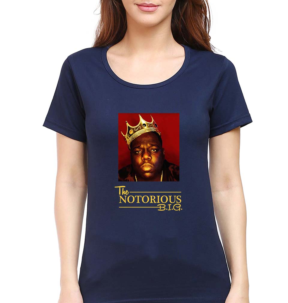 The Notorious Big T-Shirt for Women-Navy Blue-Ektarfa.online