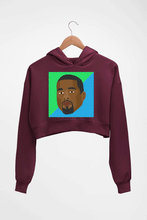 Load image into Gallery viewer, Kanye West Crop HOODIE FOR WOMEN-Maroon-Ektarfa.online
