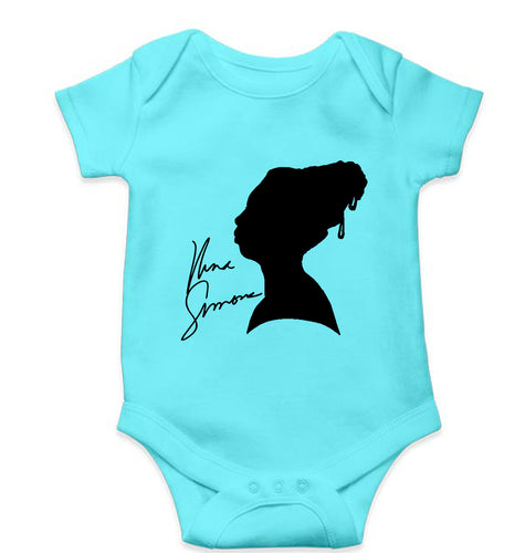 Nina Simone Kids Romper For Baby Boy/Girl-Sky Blue-Ektarfa.online