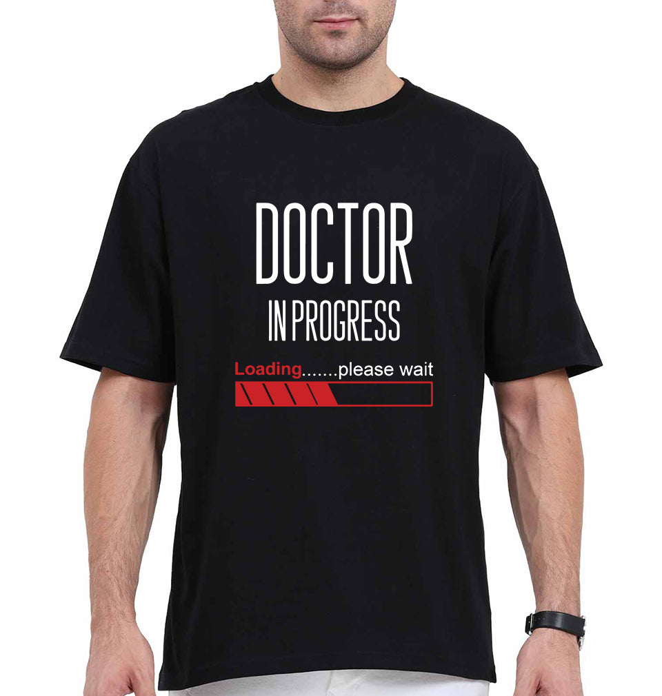 Doctor in progress Oversized T-Shirt for Men-Black-Ektarfa.online