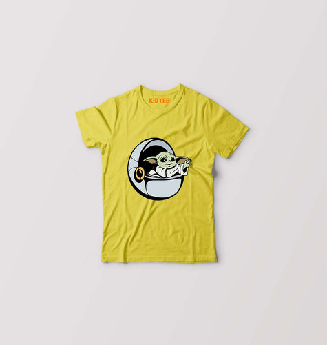 Yoda Star Wars Kids T-Shirt for Boy/Girl-Yellow-Ektarfa.online
