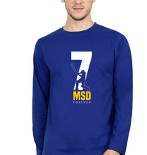 Load image into Gallery viewer, MS Dhoni (MSD) Full Sleeves T-Shirt for Men-Royal blue-Ektarfa.online
