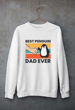 Load image into Gallery viewer, Penguin Dad Unisex Sweatshirt for Men/Women-White-Ektarfa.online
