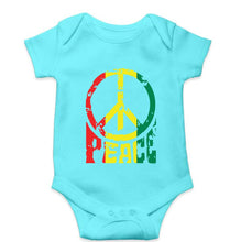 Load image into Gallery viewer, Bob Marley Peace Kids Romper For Baby Boy/Girl-0-5 Months(18 Inches)-Sky Blue-Ektarfa.online
