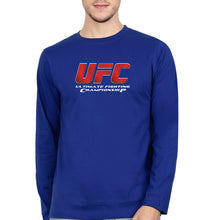 Load image into Gallery viewer, UFC Full Sleeves T-Shirt for Men-Royal Blue-Ektarfa.online
